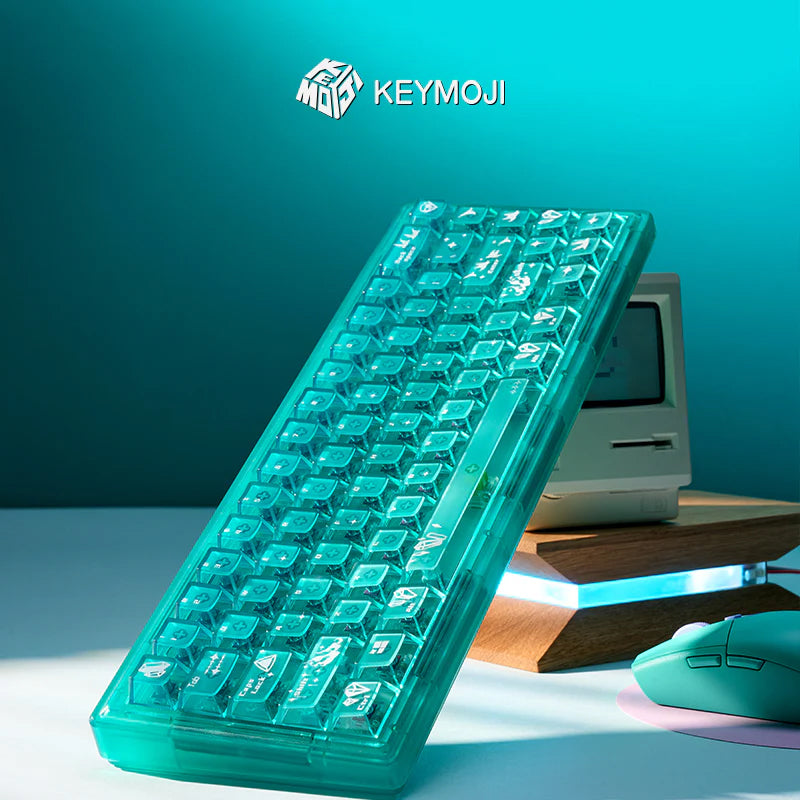 KEYMOJI Gem Series Phosphophyllite Clear Keycap Set