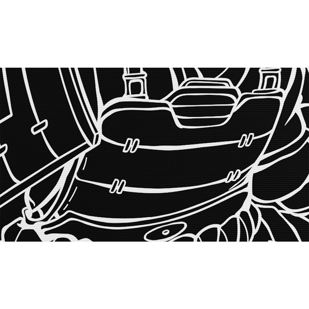 Kurosun Shogun Premium Gaming Mousepad Black XL Size (560 x 480 x 4 mm)