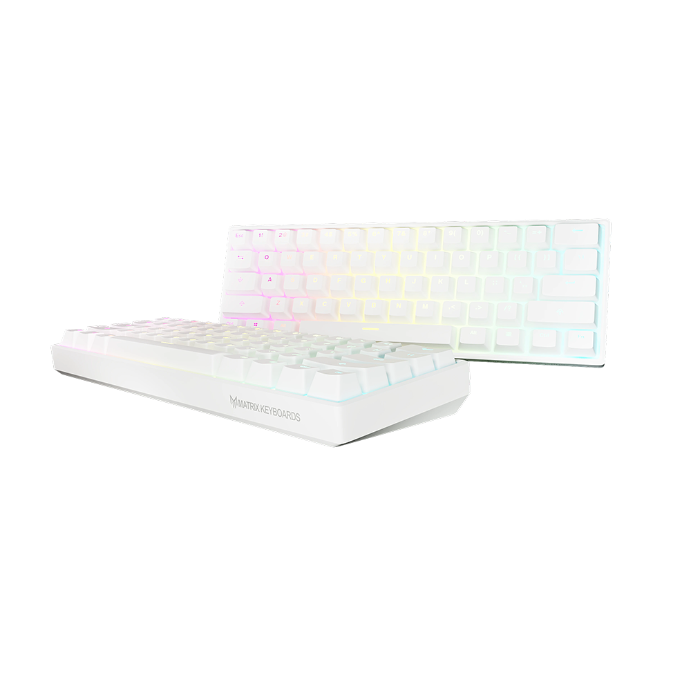Matrix Keyboards Matrix Elite Series 60% Keyboard White