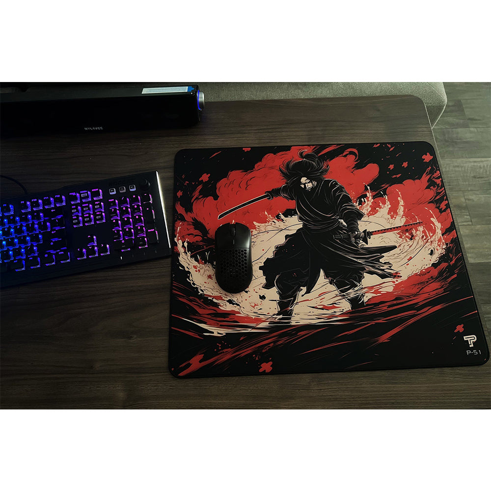 PureTrak P-51 Mustang gaming mousepads Samurai