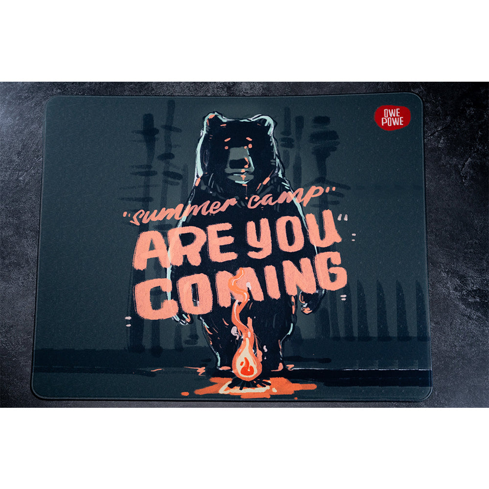 Owepowe Beasts Series Gaming Mousepad Summer Camp Bear