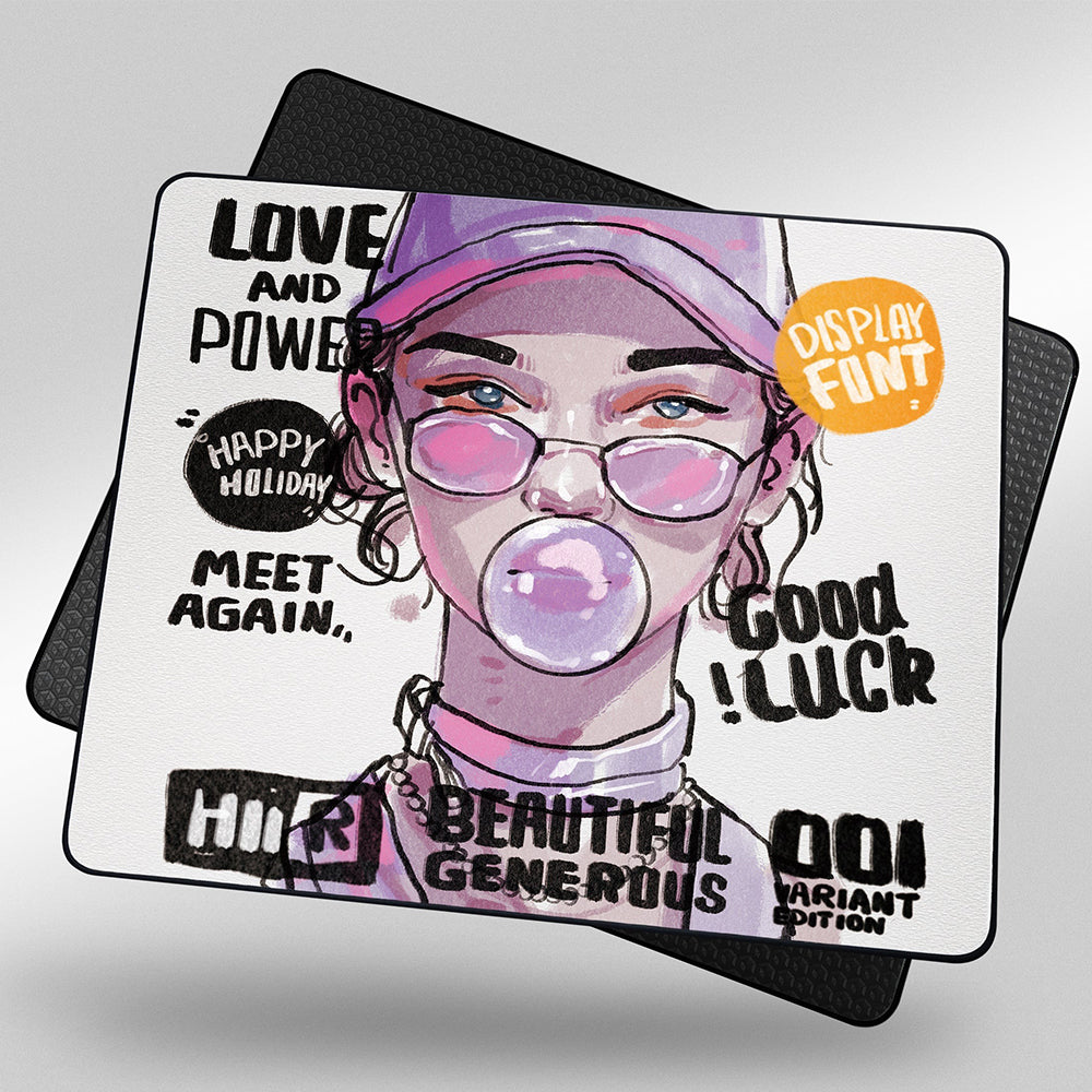 Owepowe WGR series Gaming Mousepad Rapper Girl