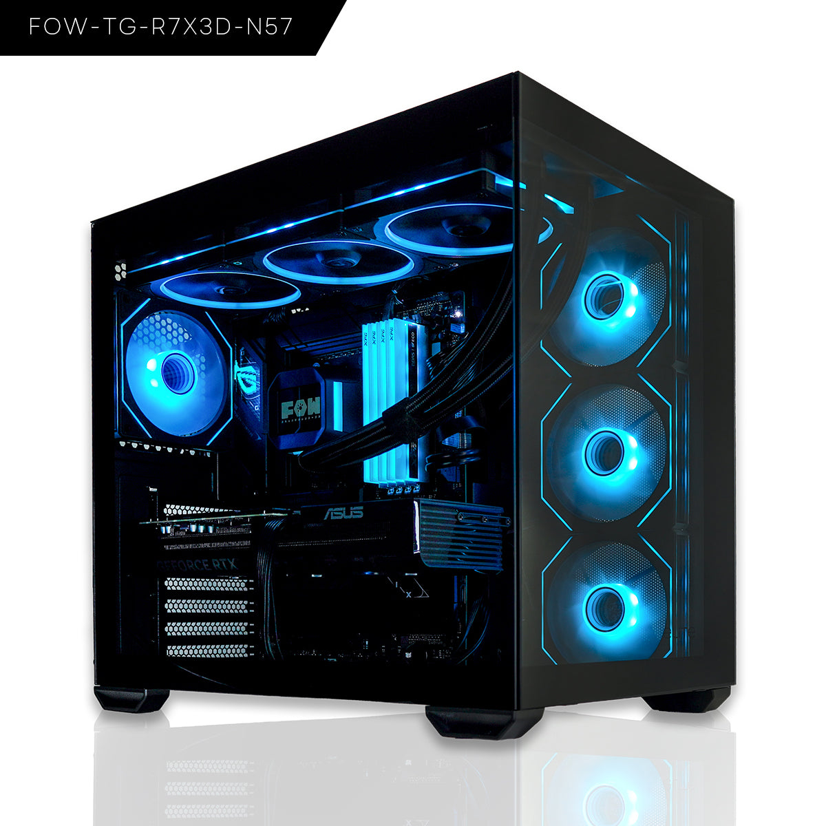 【FOW-TG-R7X3D-N57-PT-BK】BTOパソコン/ゲーミングPC