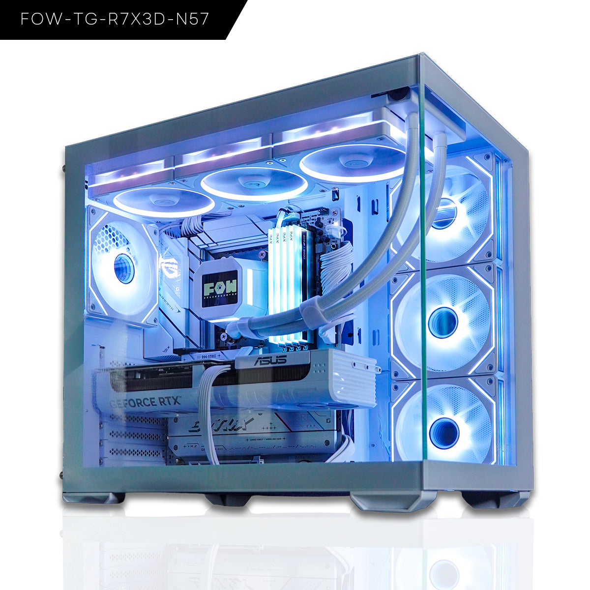 【FOW-TG-R7X3D-N57-PT-WH】BTOパソコン/ゲーミングPC