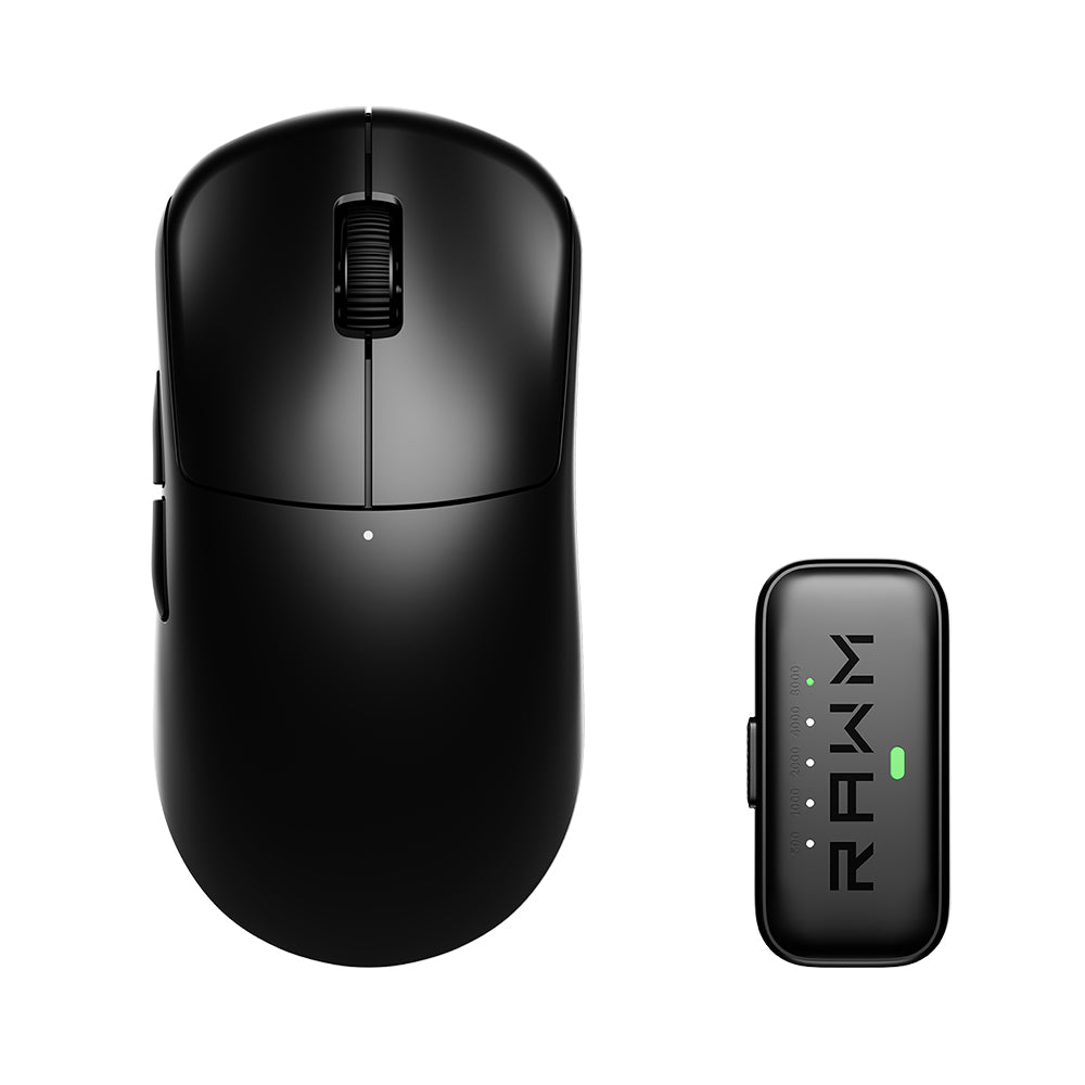 RAWM LEVIATHAN V4 Dual 8K Lightweight Wireless Gaming Mouse Black