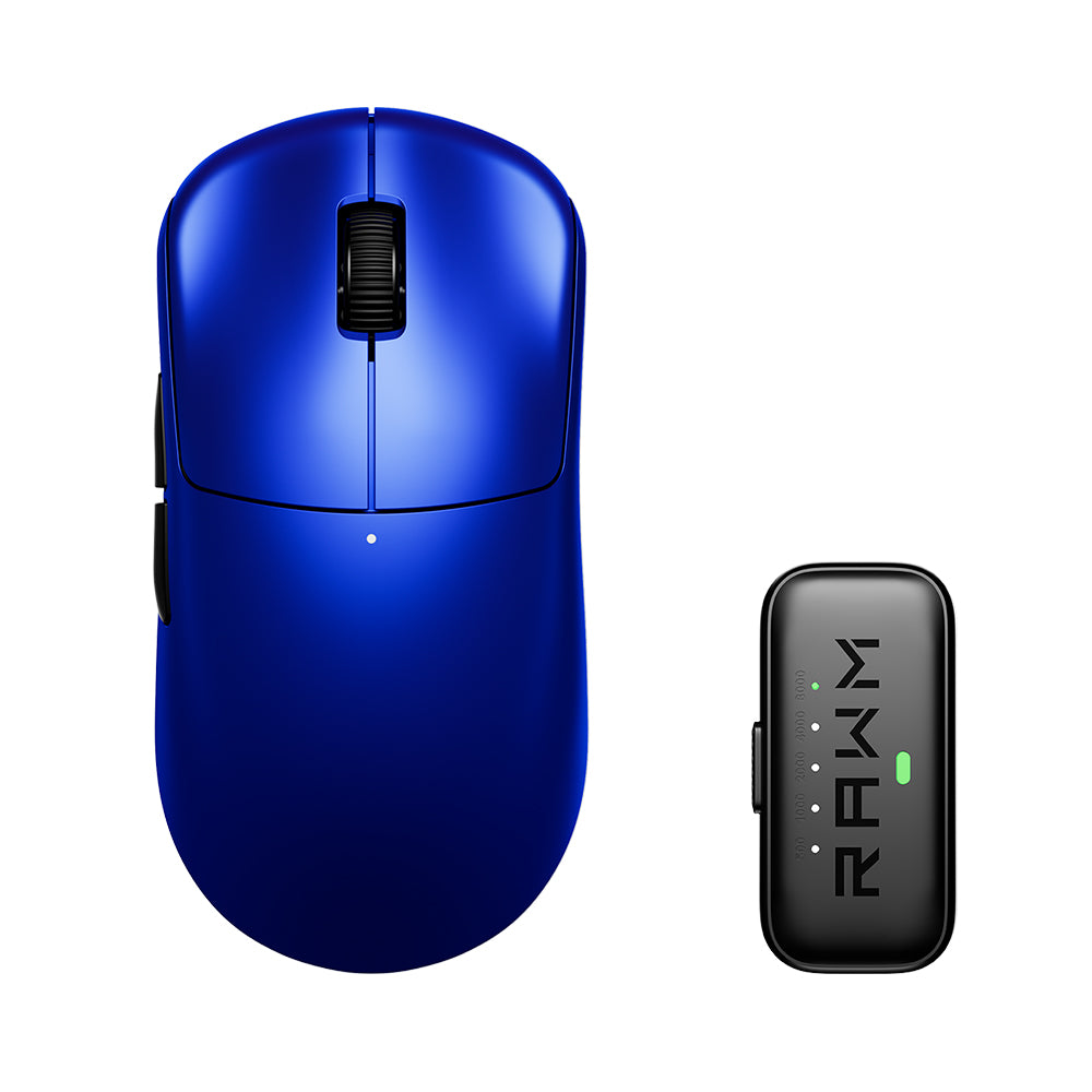 RAWM LEVIATHAN V4 Dual 8K Lightweight Wireless Gaming Mouse Blue