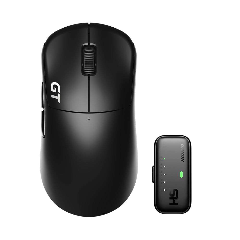 RAWM LEVIATHAN V4 GT Dual 8K Lightweight Wireless Gaming Mouse Hyper Click Optical & Magnetic Switches Matte Black