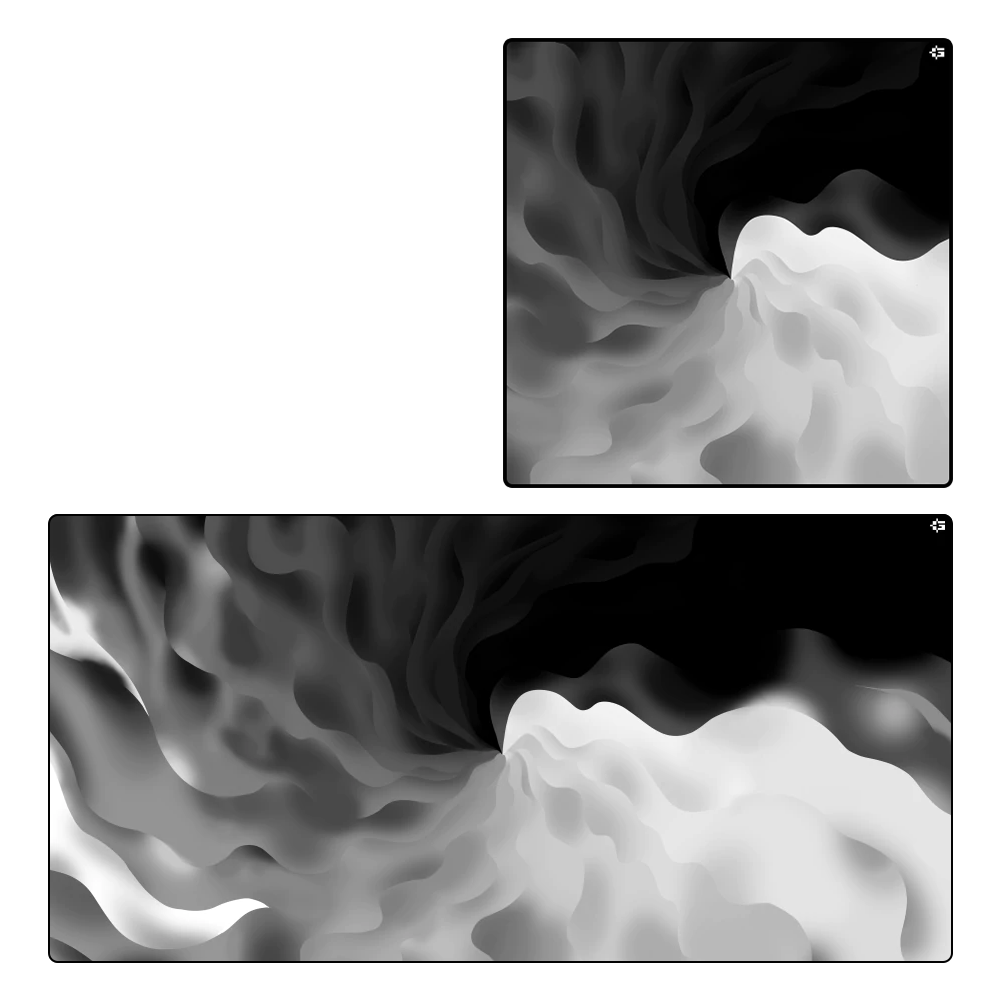 Gamesense Radar 4mm Mousepad Black White