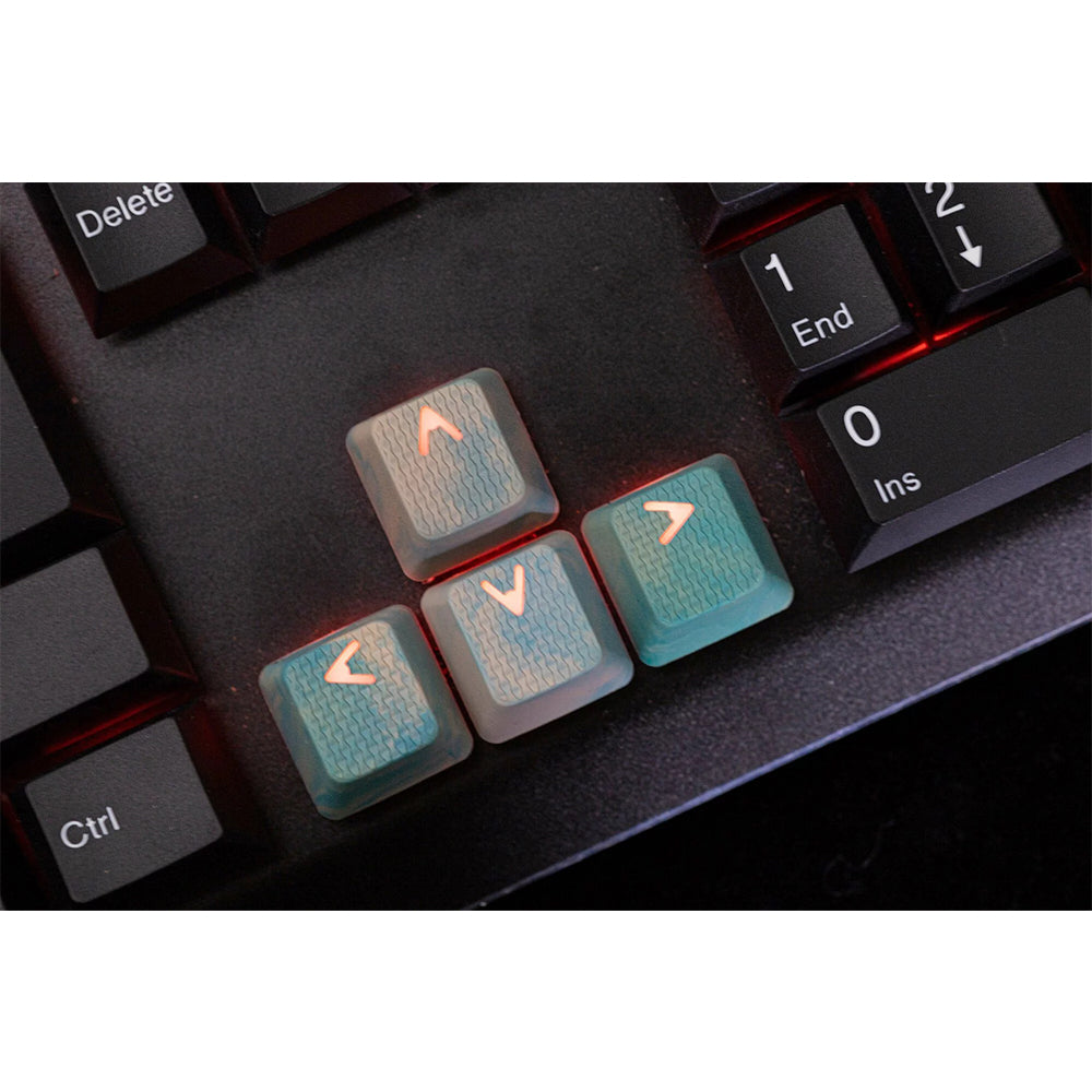 Tai-Hao Rubberized Gaming Keycap Mark II - 23keys Green & Peach Camo