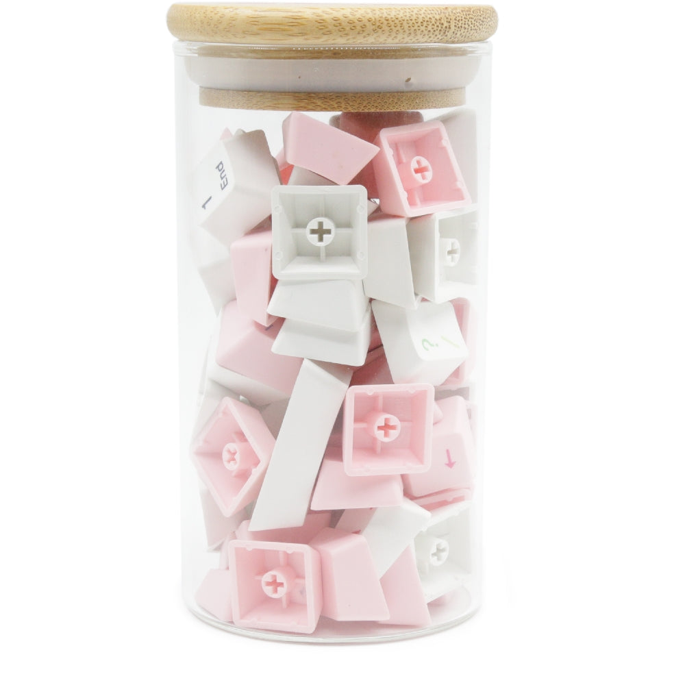 Varmilo Luckeys White Pink Keycaps