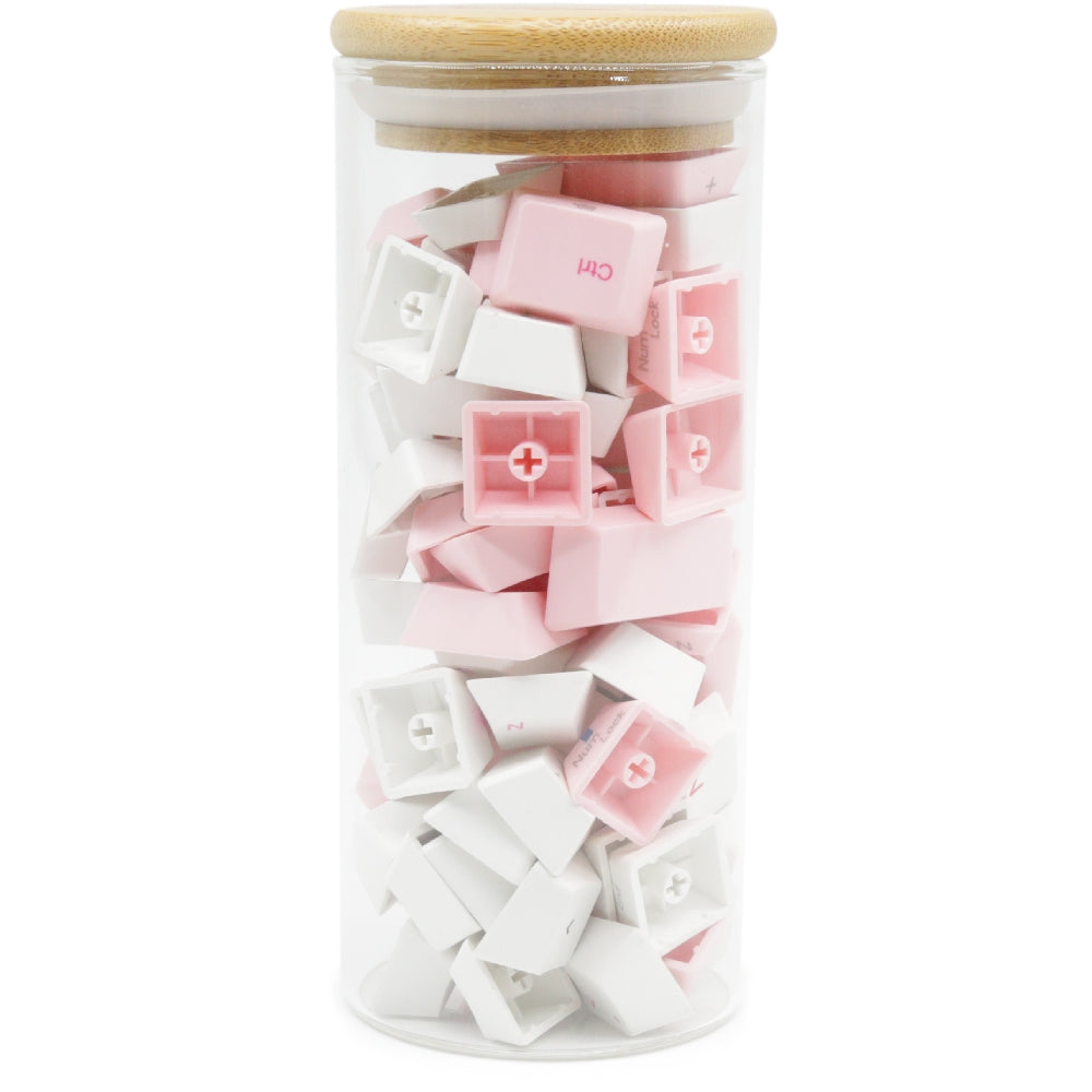 Varmilo Luckeys White Pink Keycaps