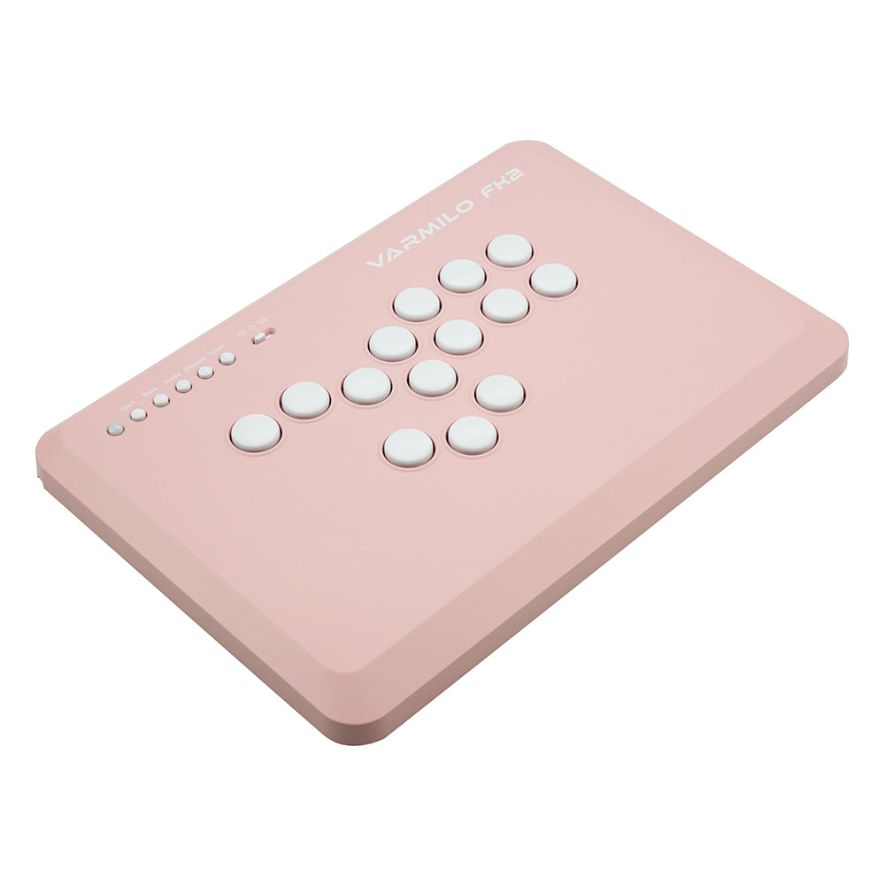 VARMILO FK2 Pink Leverless Arcade Controller for Fighting Games