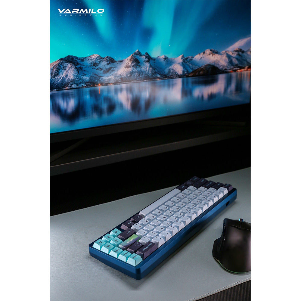 Varmilo Muse 65 Magnet Switch Wired Hot-Swap RGB 67 Keys Metal Gaming Mechanical Keyboard Aurora