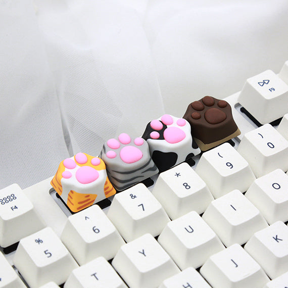 ZOMO PLUS ABS Kitty Paw Keycap Cow Cat for Cherry MX Switches