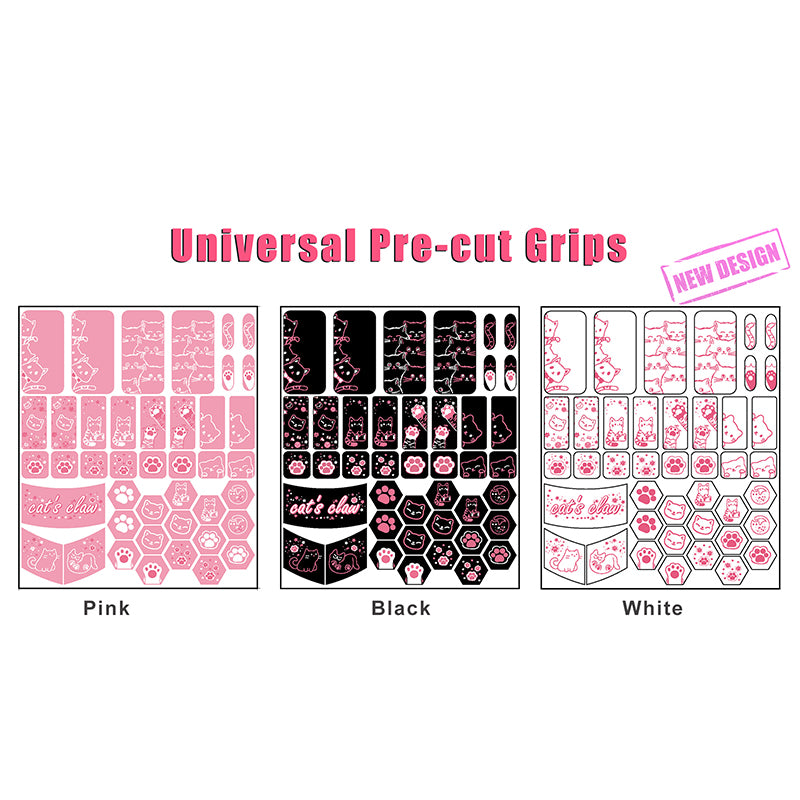 X-raypad Cicada Wings V2 Slicks Universal Pre-cut Grip Tape WHITE Kitty