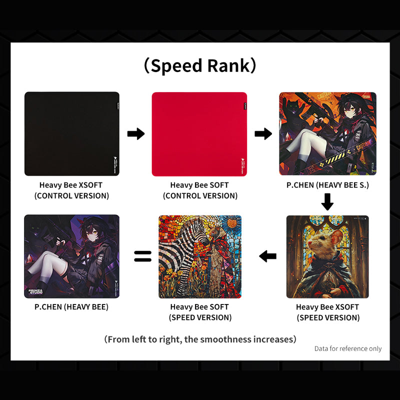 X-raypad Unique Heavy Bee eSports Mousepad Black (CONTROL VERSION)