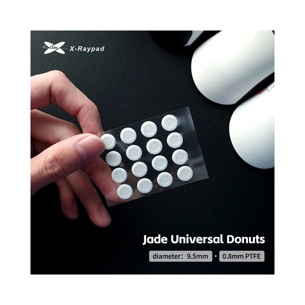 X-raypad Jade Speed Mouse Skates Universal 0.8mm PTFE Donuts 32個入り