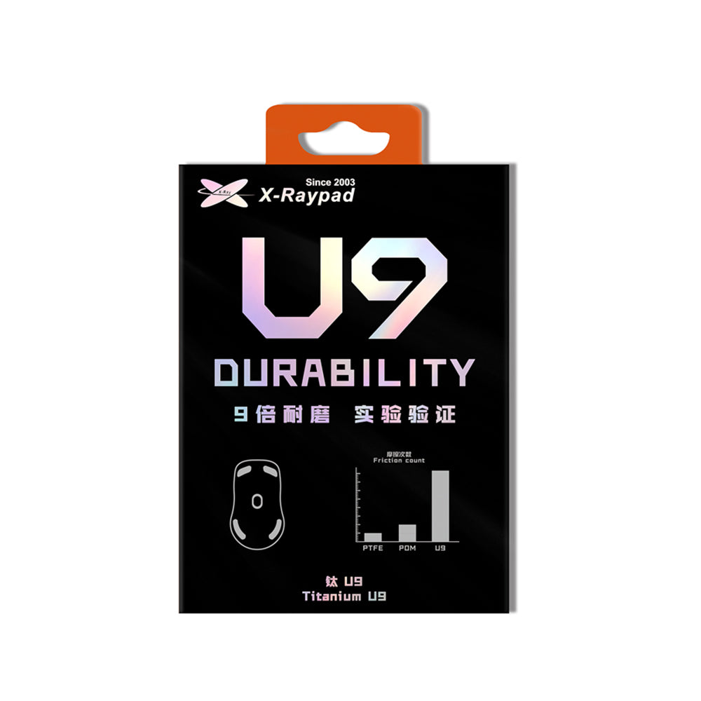 X-raypad Titanium U9 Air Universal Dot Premium Gaming Mouse Skates 40個入り