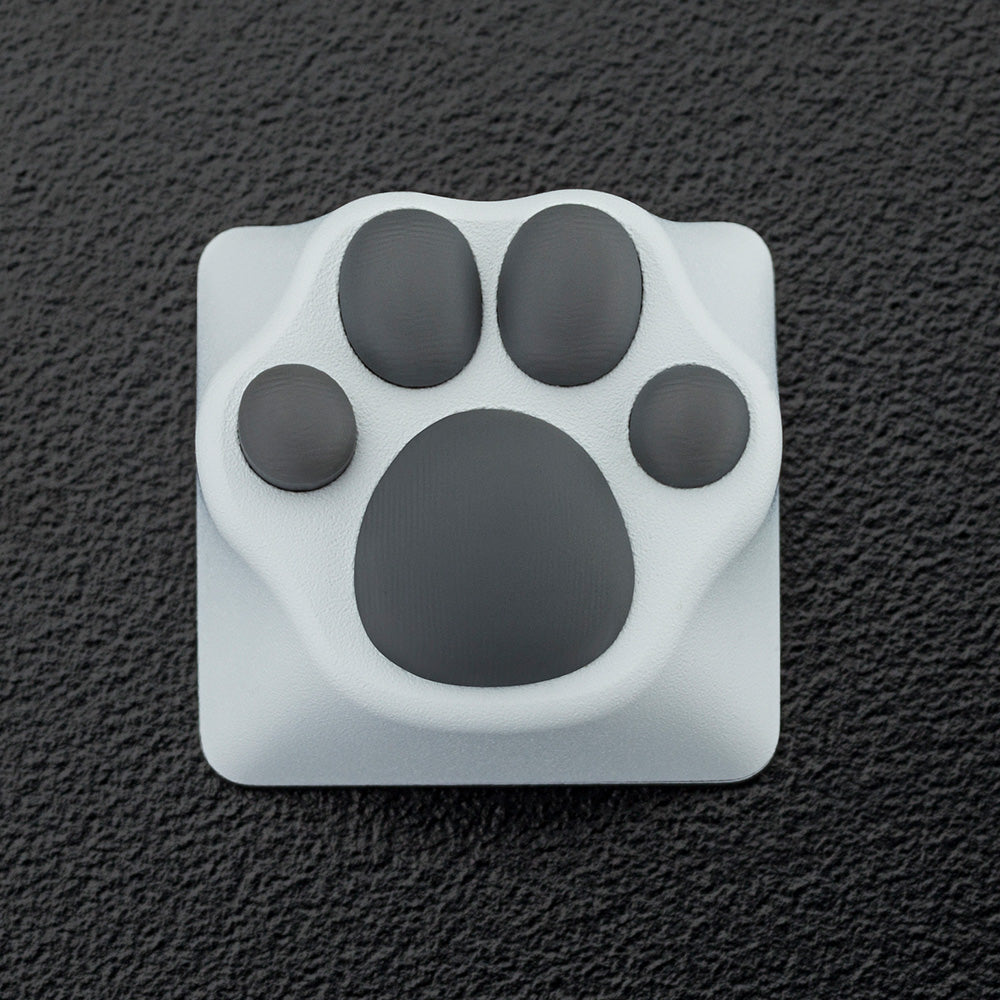 ZOMO PLUS ABS Kitty Paw Keycap White Grey for Cherry MX Switches
